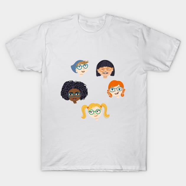 Multiethnic children collection. T-Shirt by DanielK